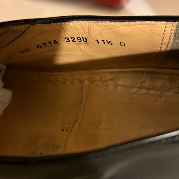 Black hard sole formal shoe lace Ferragamo